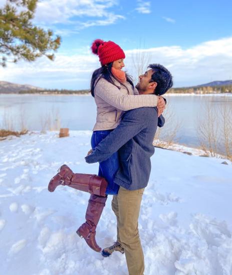 Winterhochzeiten und Verlobungsshootings in Big Bear Lake